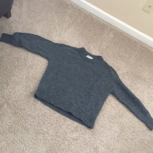 Everlane Alpaca Crew sweater heather charcoal